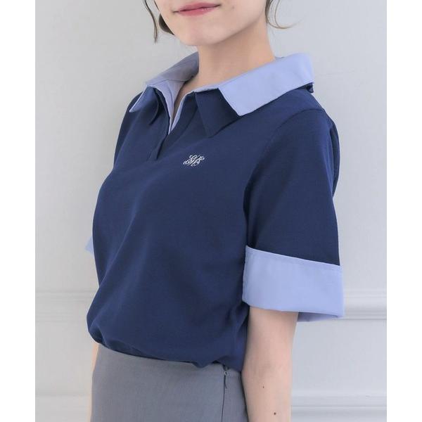 ニット セーター スキッパーSHレイヤード風NT レディース