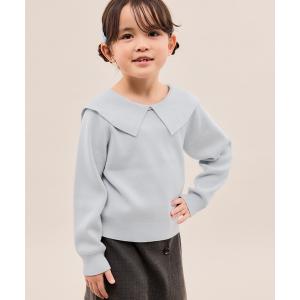 ニット セーター 「KIDS/キッズ」「2WAY」マシュマロニットリボンカラートップス/イージーケア・リンクコーデ キッズ 子供服 女の子