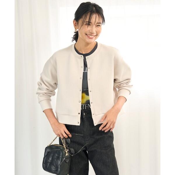 カーディガン 「野呂佳代さん着用」BEAUTY FORM JERSEY スナップカーディガン レディ...
