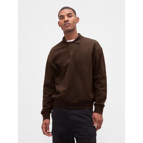 ポロシャツ ヘビーウェイト オーバーサイズ ポロスウェットシャツ メンズ