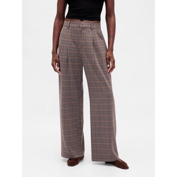 パンツ 365 ハイライズ 起毛ツイル プリーツ トラウザーパンツ レディース