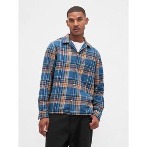 シャツ オーガニックコットン フランネルシャツ メンズ