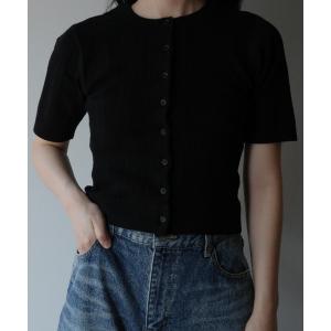 【CLANE】W FACE RIB KNIT CARDIGAN/アイボリー W FACE RIB KNIT CARDIGAN｜TOPS(トップス)｜CLANE OFFICIAL