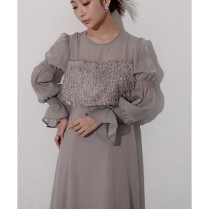 ドレス フェザードッキングフレアドレス