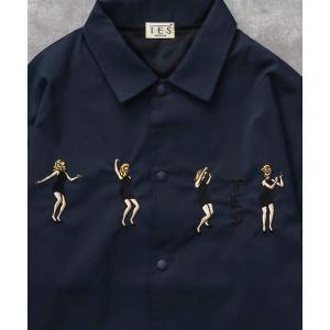 ナイロンジャケット TES GOGO DANCER EMB COACH JACKET / コーチジャケット メンズ レディース