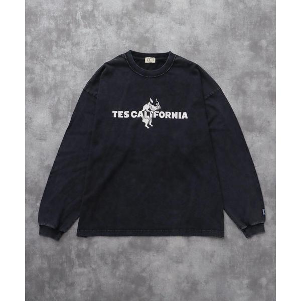 tシャツ TES CALIFORNIA LOGO PIGMENT LONG SLEEVE BIG T...