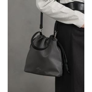 ショルダーバッグ バッグ DRAW(ドロー) / ドローストリング バッグ スモール「シュリンクビーガンレザー」 レディース