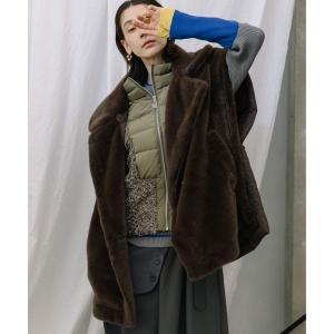 コート アウター コンビネーションファーベスト レディース