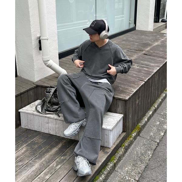 トレーナー スウェット Pigment Draw Cord Sweat - ピグメントドローコードス...