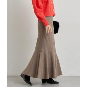 スカート 「低身長サイズあり・美シルエット」バックスリットマーメイドロングスカート