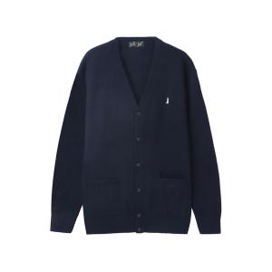 カーディガン メンズ カーディガン 7G 綿×裏暖プレーティング 制服 スクールニット 中学生 高校生 キッズ 子供服 男の子