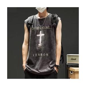 tシャツ 「ピグメントプリントノースリーブ」 メンズ レディース