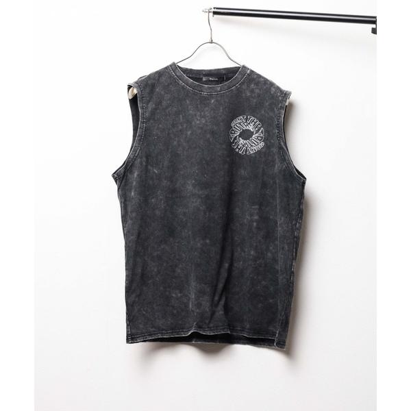 tシャツ ピグメントプリントノースリーブ メンズ レディース