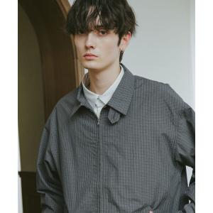 シャツ CHECK ZIP UP SHIRT JACKET / チェックジップアップシャツジャケット メンズ
