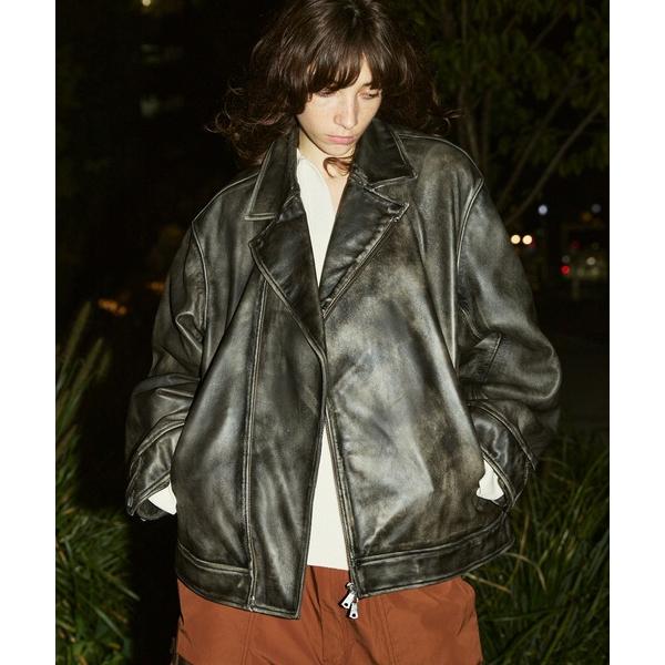 革ジャン ライダース 「UNISEX」Sheep Leather Tailored Double R...