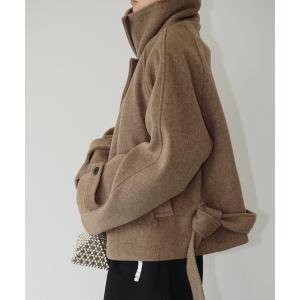 コート アウター ステンカラーショートコート chw25a052 レディース