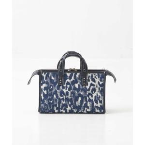 ショルダーバッグ バッグ 「A VACATION/アヴァケーション」SABRINA BLUE LEO/ショルダーバッグ/トートバッグ/レオパード柄