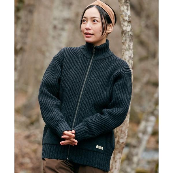 セーター ニット フィッシングＦメリノＺＩＰセーター メンズ