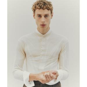 ヘンリーネック tシャツ SHEER VELOUR SKIN HENLEY メンズ レディース