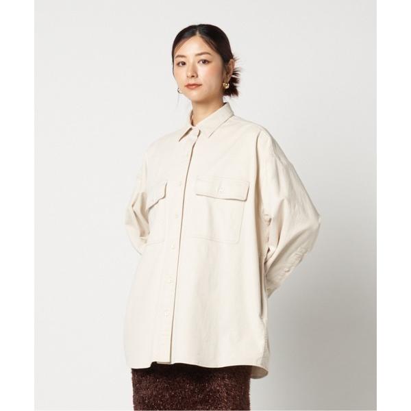 ブラウス シャツ COTTON TWILL BIG SHIRT レディース