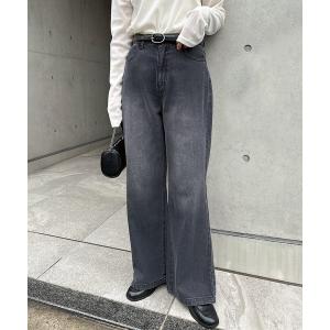 ジーンズ デニム デニムパンツ セミフレアデニムパンツ レディース