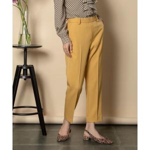 スラックス パンツ テーパードクロップドパンツ レディース