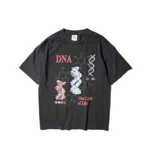90s DNA 化学式 Tシャツ アート レア USA製 XL ビンテージ 古着 90s 「DNA」 The Code of Life 元素 化学 グラフィック