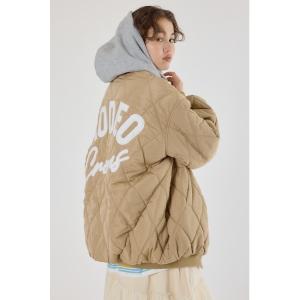 ブルゾン アウター キルティングフードブルゾン レディース