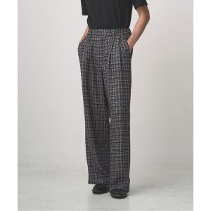 スラックス 2TUCK WIDE SUMMER TWEED PANTS メンズ レディース