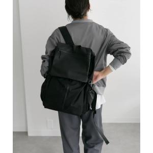 デイバック リュック 「BURLAPOUTFITTER×ear」約16リットルの大容量/撥水/ユニセックス/レザーコンビライトリュック レディース