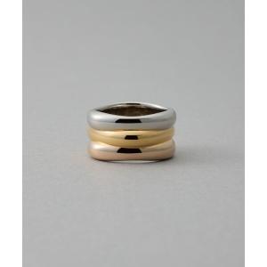 ete（エテ） 指輪 リング 「トリカラー」 ボクシー リング レディース