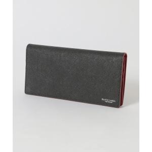 財布 バイカラークレストブリッジチェックロングウォレット メンズ