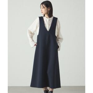 ワンピース 「UV効果/着用シワ軽減」アシンメトリーワンピース