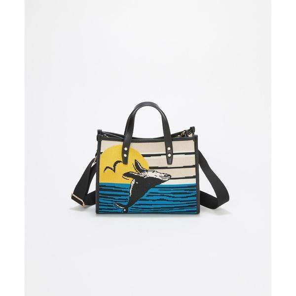 トートバッグ 「TREASURE TOPKAPI」ニットジャガード ライオン柄 2way ミニ トー...