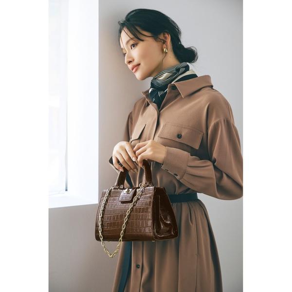 トートバッグ 「TREASURE TOPKAPI」クロコ エナメル 2way ハンドバッグ レディー...