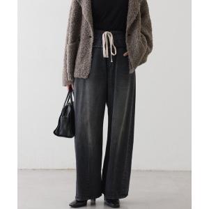 ジーンズ デニム デニムパンツ 「キャッチーなデザイン」スウェットドッキングデニム レディース