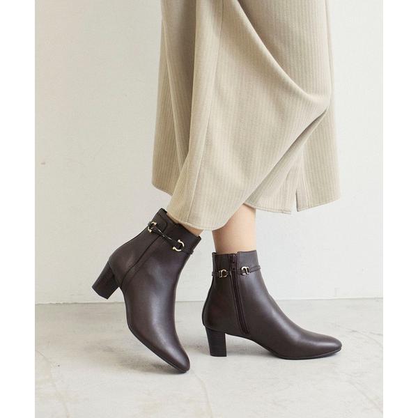 ブーツ 「2WAY」ベルト付ショートブーツ レディース