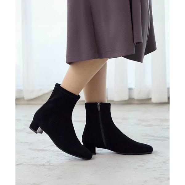 ブーツ ストレッチショートブーツ レディース