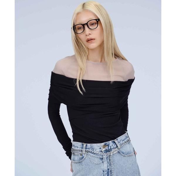 NEW PRETENSE OFF-SHOULDER TOPS / ニュープリテンスオフショルダートッ...