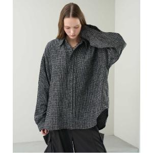 シャツ Front Tucked Tweed Shirt - フロントタック ツイードシャツ メンズ レディース