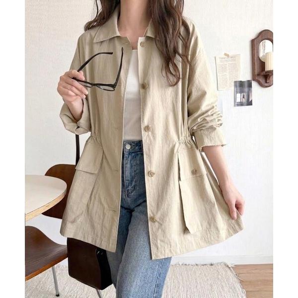 ブルゾン アウター 「JaVaジャバコラボ」明日、結局これを選んでる。ナイロンワッシャー素材ウエスト...