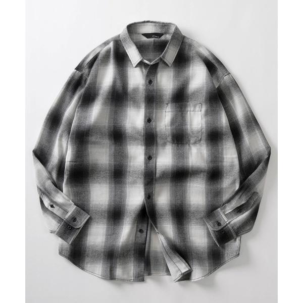 シャツ 「70」オンブレチェックシャツ／ネルシャツ／アメカジ メンズ レディース