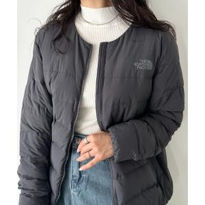 ブルゾン アウター 国内未発売 THE NORTH FACE(ザ・ノースフェイス)/軽量 ワンポイントロゴ ノーカラー ブルゾン ダウンジャケット/M