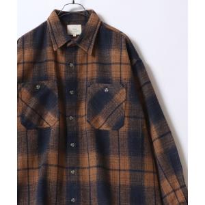 シャツ Ombre Check Flannel Shirt/オンブレチェックシャツ ネルシャツ レディース メンズ メンズ レディース