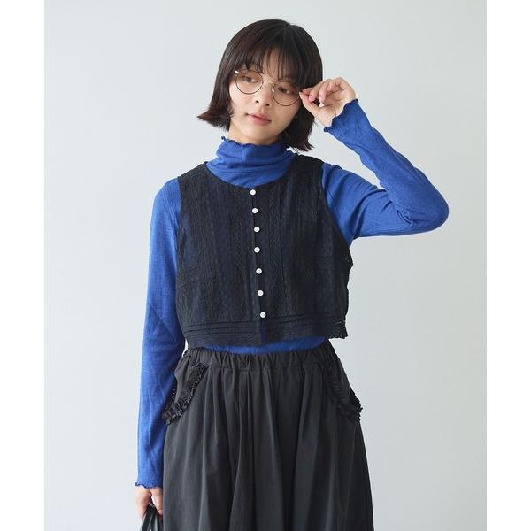 ベスト ジレ lace patchwork ベスト レディース