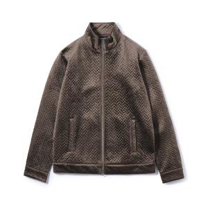 ブルゾン アウター ベロアキルトステッチブルゾン メンズ