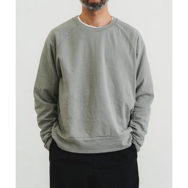 tシャツ エメラルド接結ニットラグランクルー メンズ