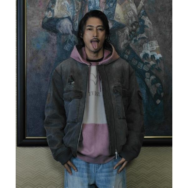 パーカー 「EVISU」CONTRAST PANELS AFTER-HOOD SWEATSHIRT ...