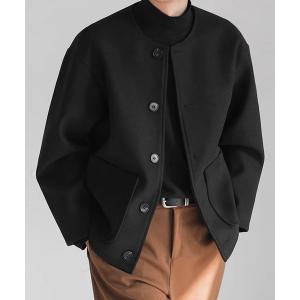 カーディガン ISAAC ウールライクジャージー ルーズ カーディガン メンズ レディース