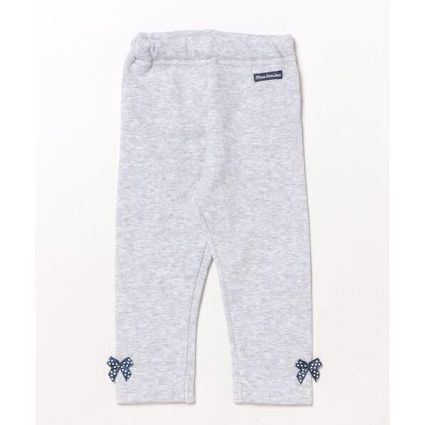 パンツ 裾リボン付き爆温裏起毛レギンス キッズ 子供服 女の子